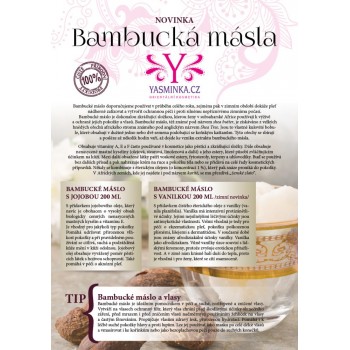 Bambucké máslo s vanilkou 200g