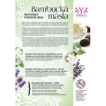 Bambucké máslo s vanilkou 200g