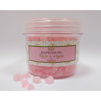 Rose bath salt with Argan,...