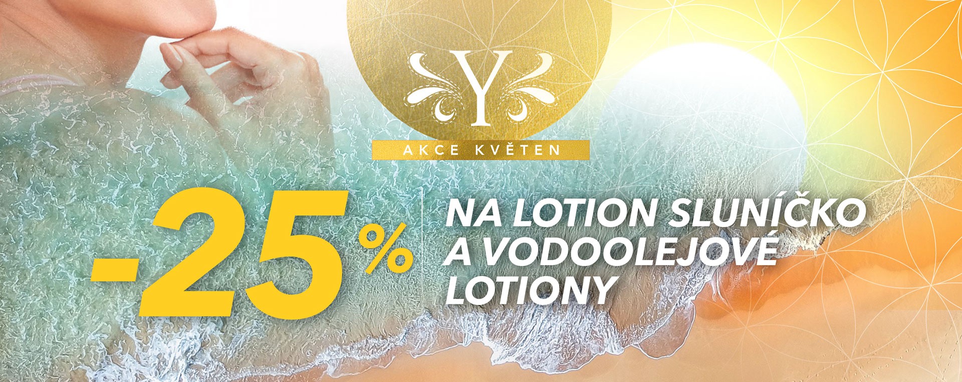 Akce KVĚTEN - 25% sleva na lotion Sluníčko a vodolejové lotiony