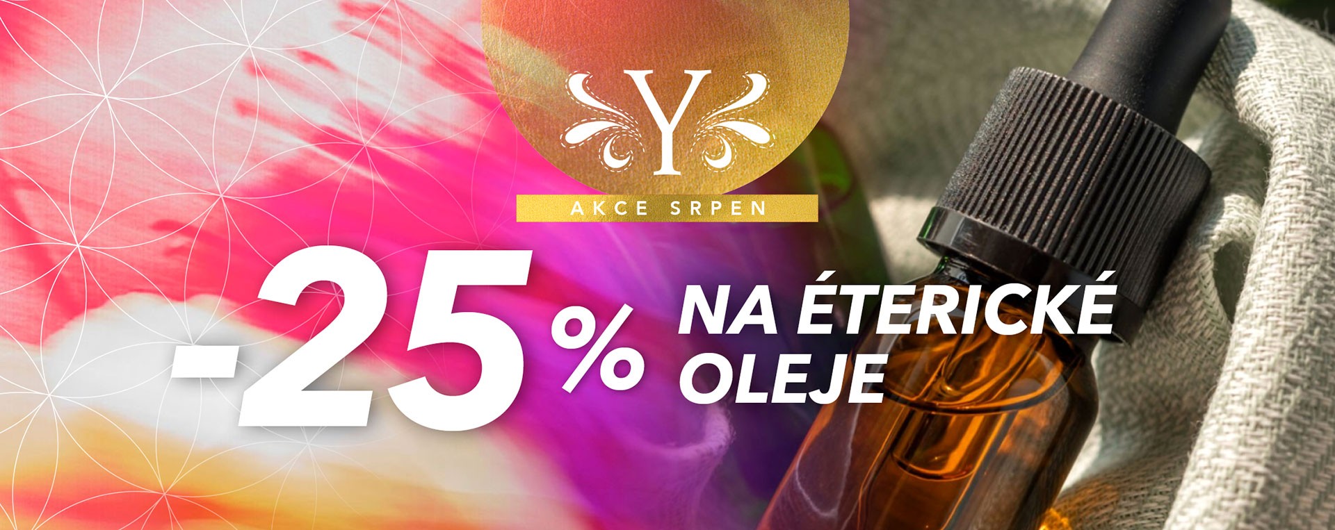 Akce SRPEN 2024 - 25% na éterické oleje