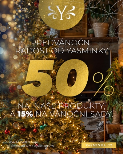 AKCE - 50% na vše + 15% Vánoční balíčky